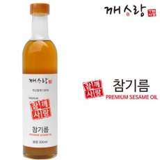 [깨사랑] 국산 저온압착 참기름 300ml